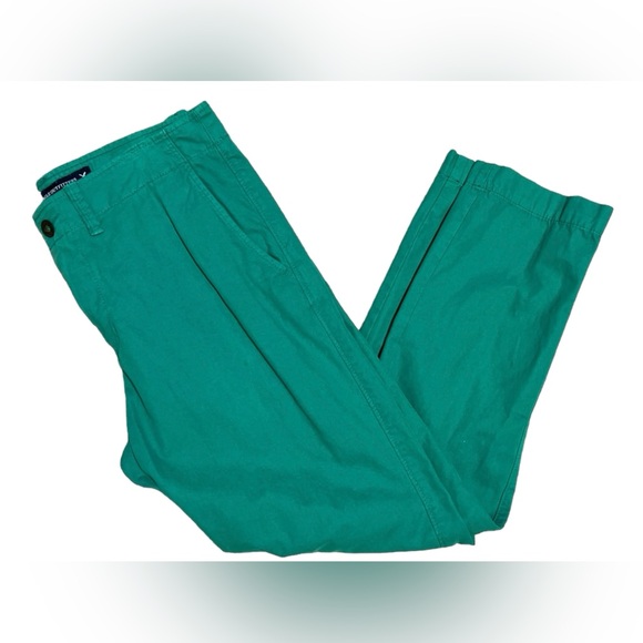 American Eagle Kelly Green Slim Straights 32/30 - Picture 2 of 5